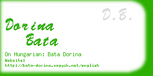 dorina bata business card